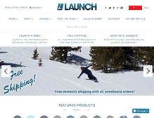 Tablet Screenshot of launchsnowboards.com